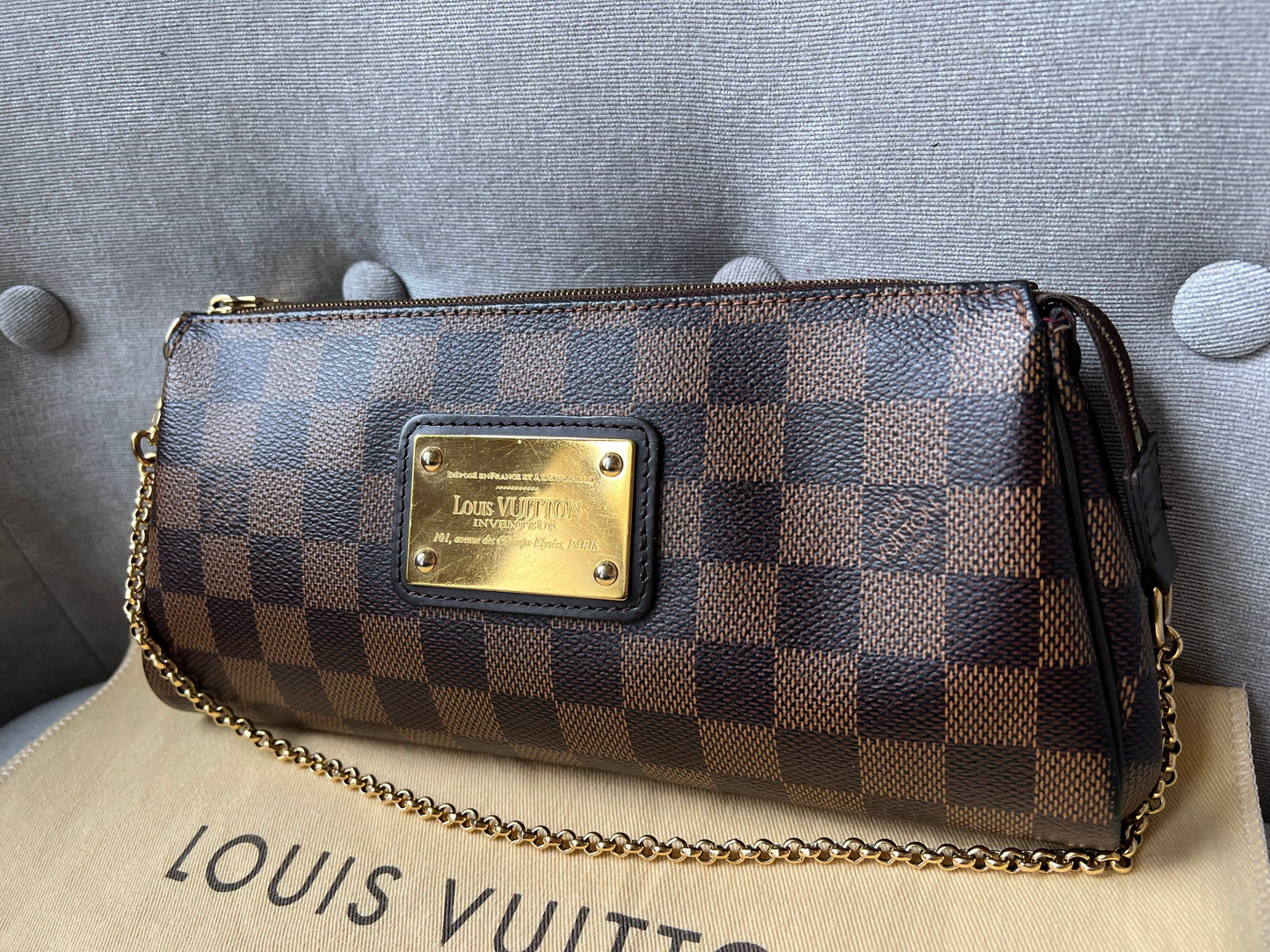 Louis Vuitton Eva Clutch Damier Ebene