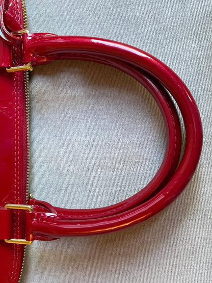 Louis Vuitton Alma PM Red Monogram Vernis (RRP £1650)