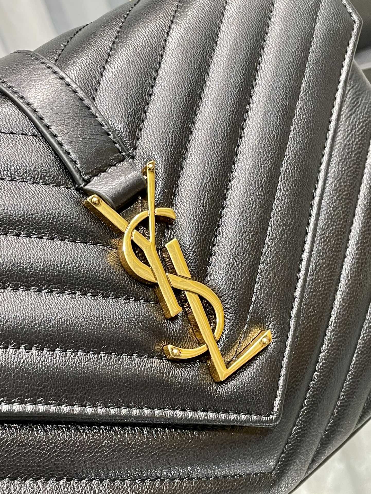 YSL College Medium Quilted leather Bag