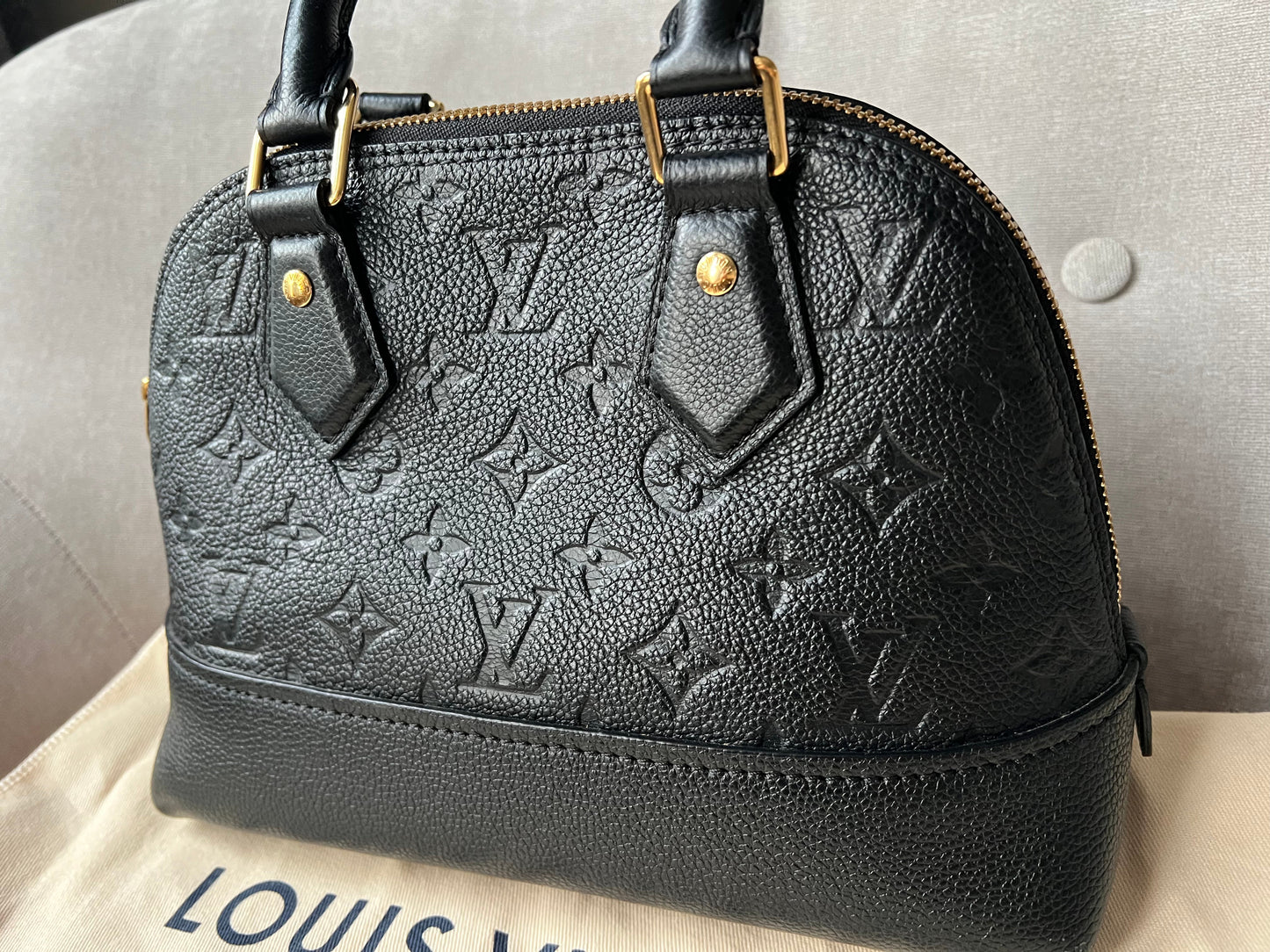 Louis Vuitton Alma Neo BB Black Empreinte  (RRP £1,740)