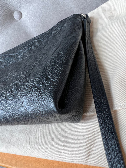 Louis Vuitton Black Monogram Empreinte Pallas Pochette