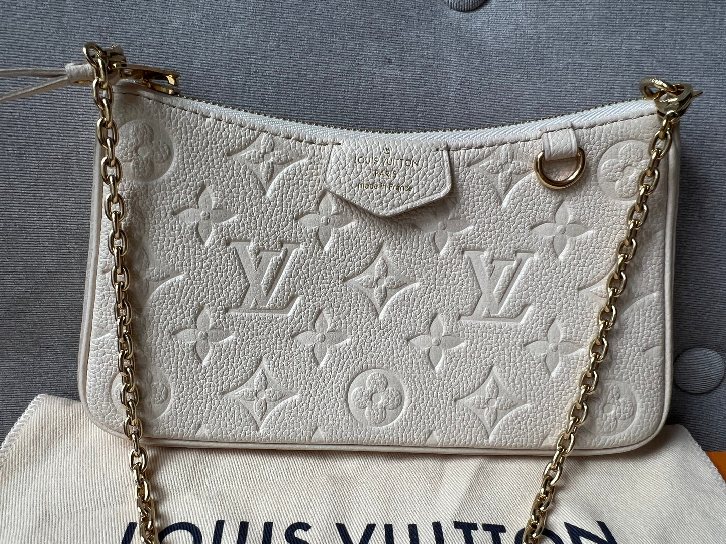 Louis Vuitton Easy Pouch Creme Empreinte (RRP £1280)