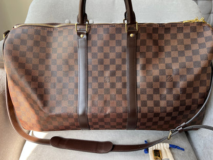 Louis Vuitton Keepall Bandouliere 55 Damier Ebene (RRP £2,020)