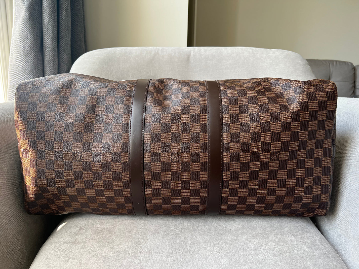 Louis Vuitton Keepall Bandouliere 55 Damier Ebene (RRP £2,020)