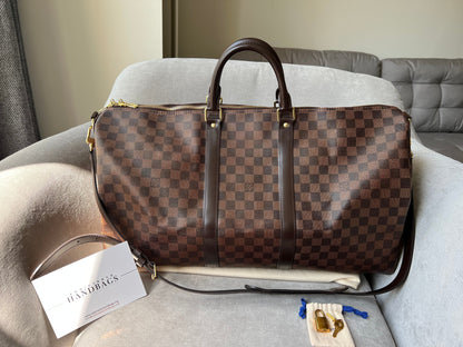 Louis Vuitton Keepall Bandouliere 55 Damier Ebene (RRP £2,020)