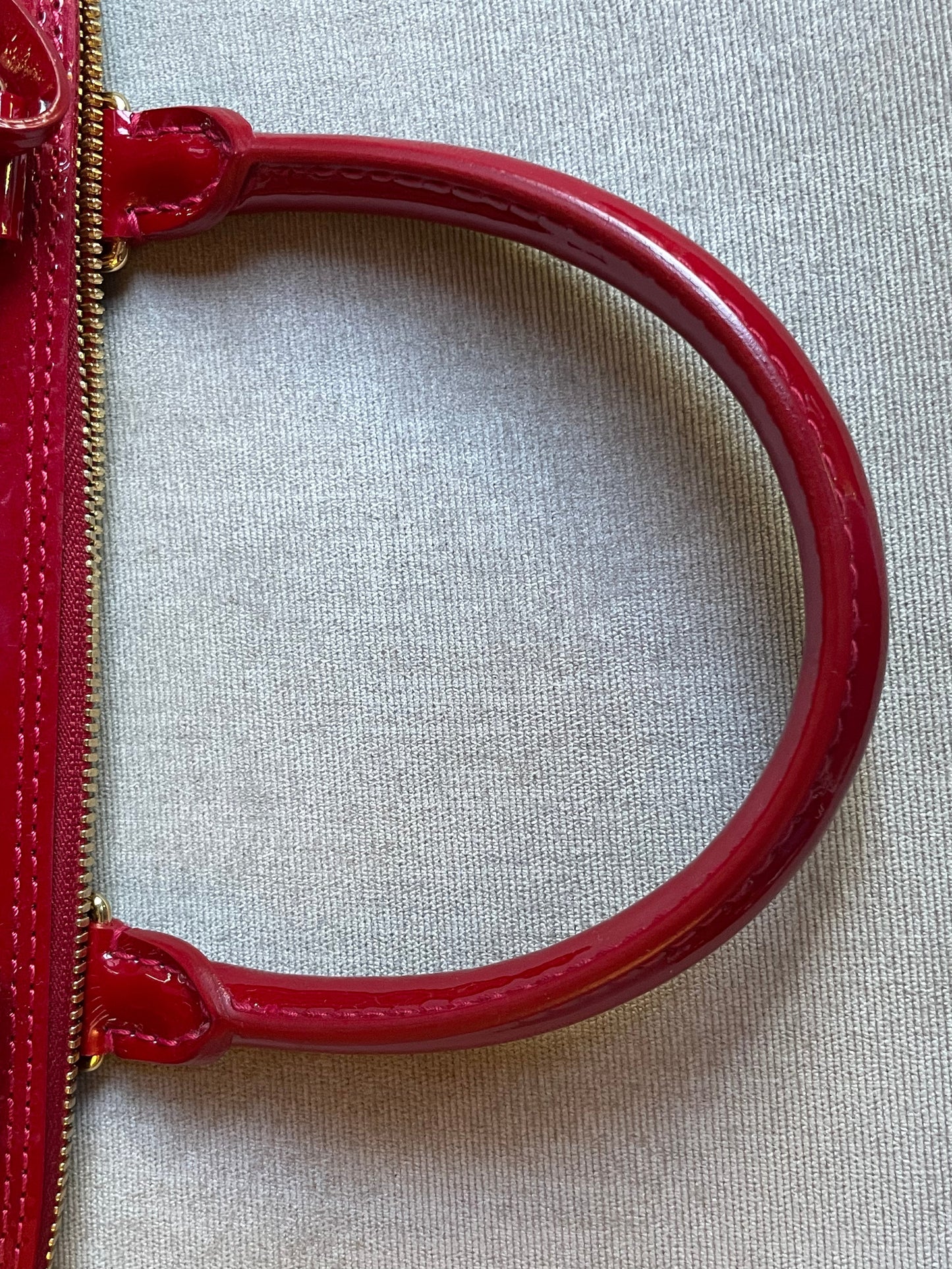 Louis Vuitton Alma PM Red Monogram Vernis (RRP £1650)