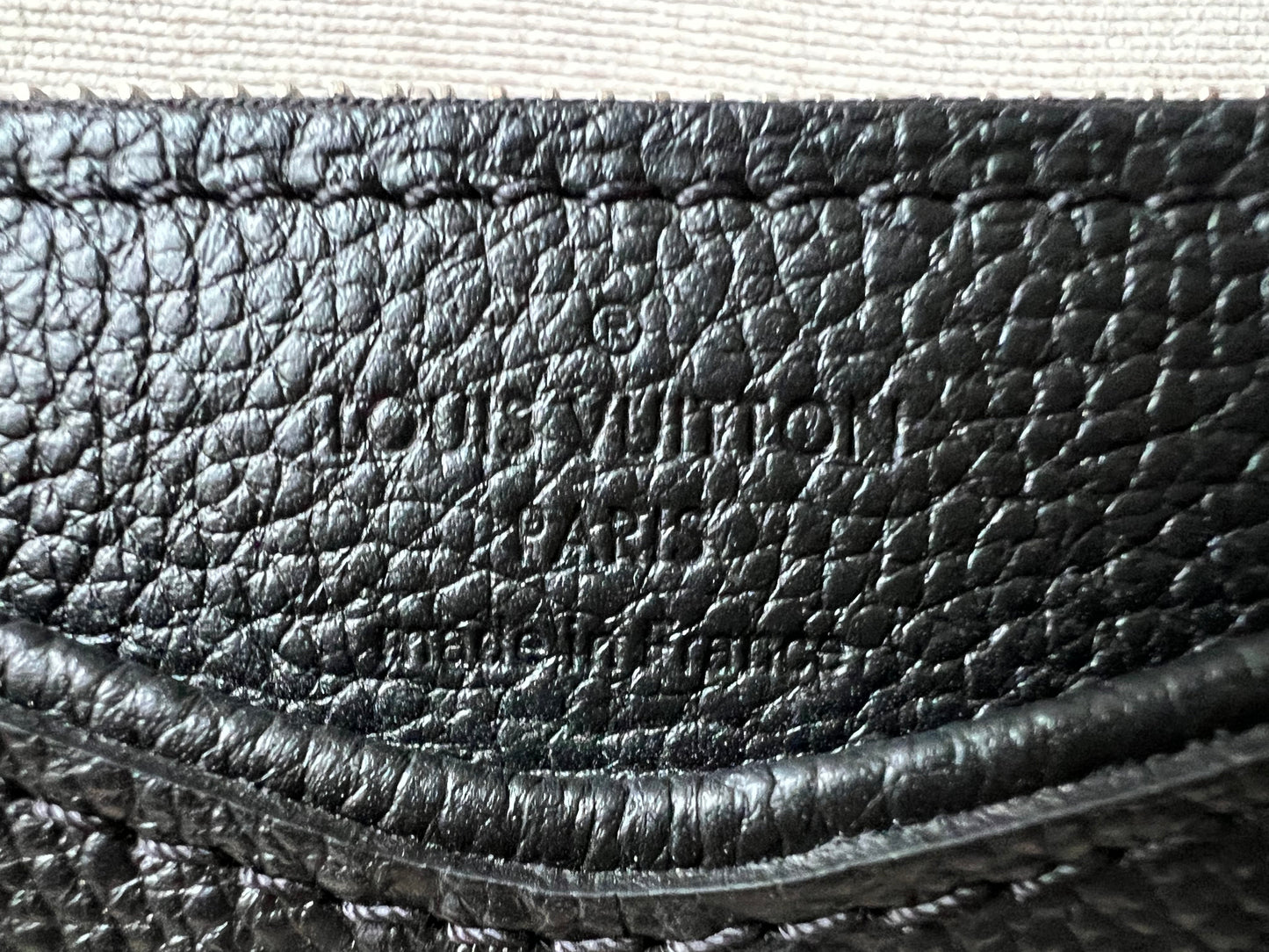 Louis Vuitton Black Monogram Empreinte Pallas Pochette