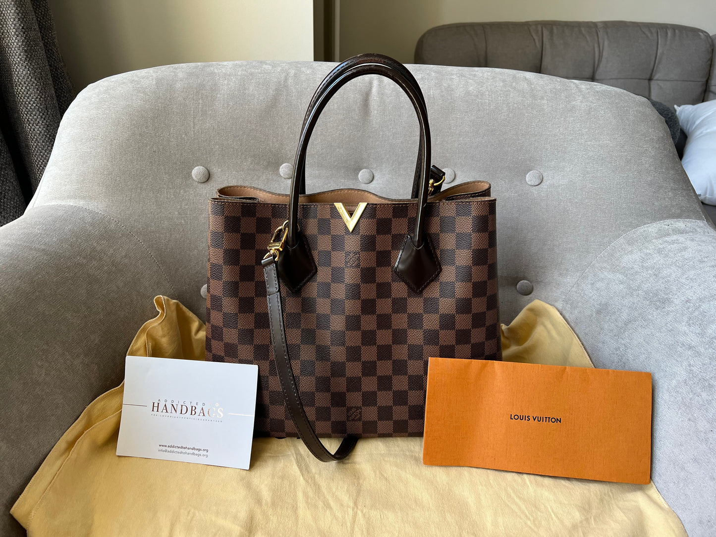 Louis Vuitton Kensington Tote Damier Ebene