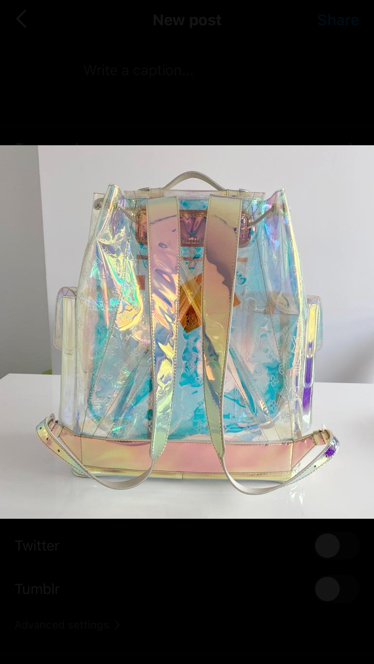 Louis Vuitton Christopher Backpack Iridescent Prism