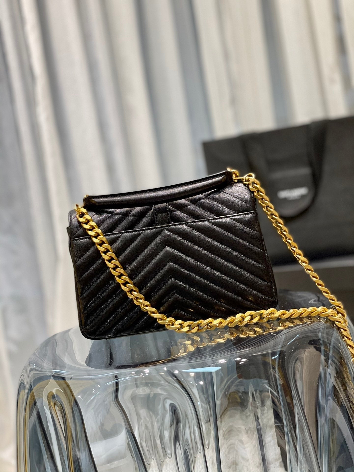 YSL College Medium Quilted leather Bag