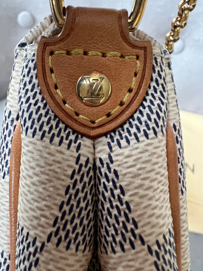 Louis Vuitton Eva Clutch Damier Azur