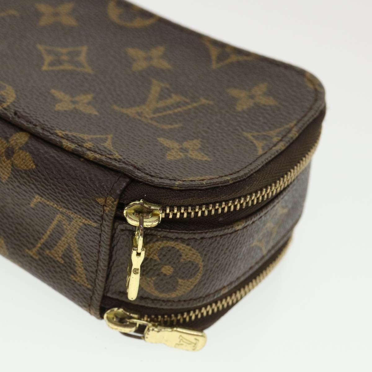 LOUIS VUITTON Monogram Trousse Brush PM Cosmetic Pouch M47510 LV Auth 34898