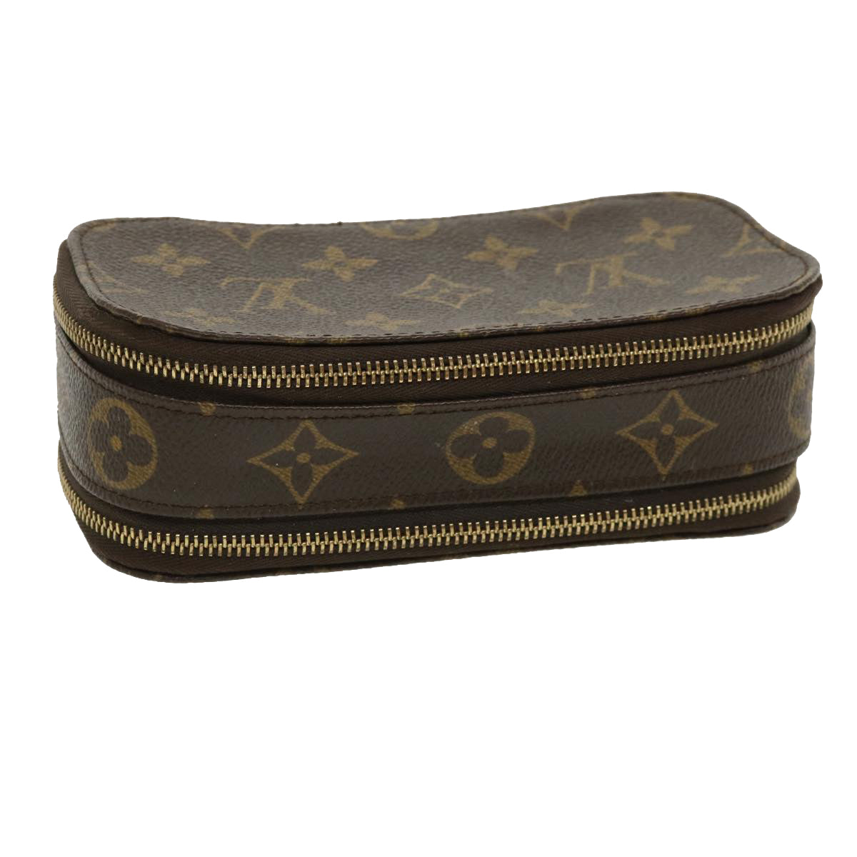 LOUIS VUITTON Monogram Trousse Brush PM Cosmetic Pouch M47510 LV Auth 34898