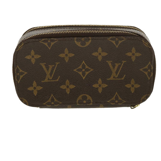 LOUIS VUITTON Monogram Trousse Brush PM Cosmetic Pouch M47510 LV Auth 34898