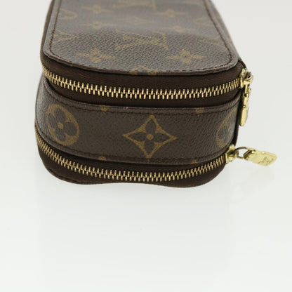 LOUIS VUITTON Monogram Trousse Brush PM Cosmetic Pouch M47510 LV Auth 34898