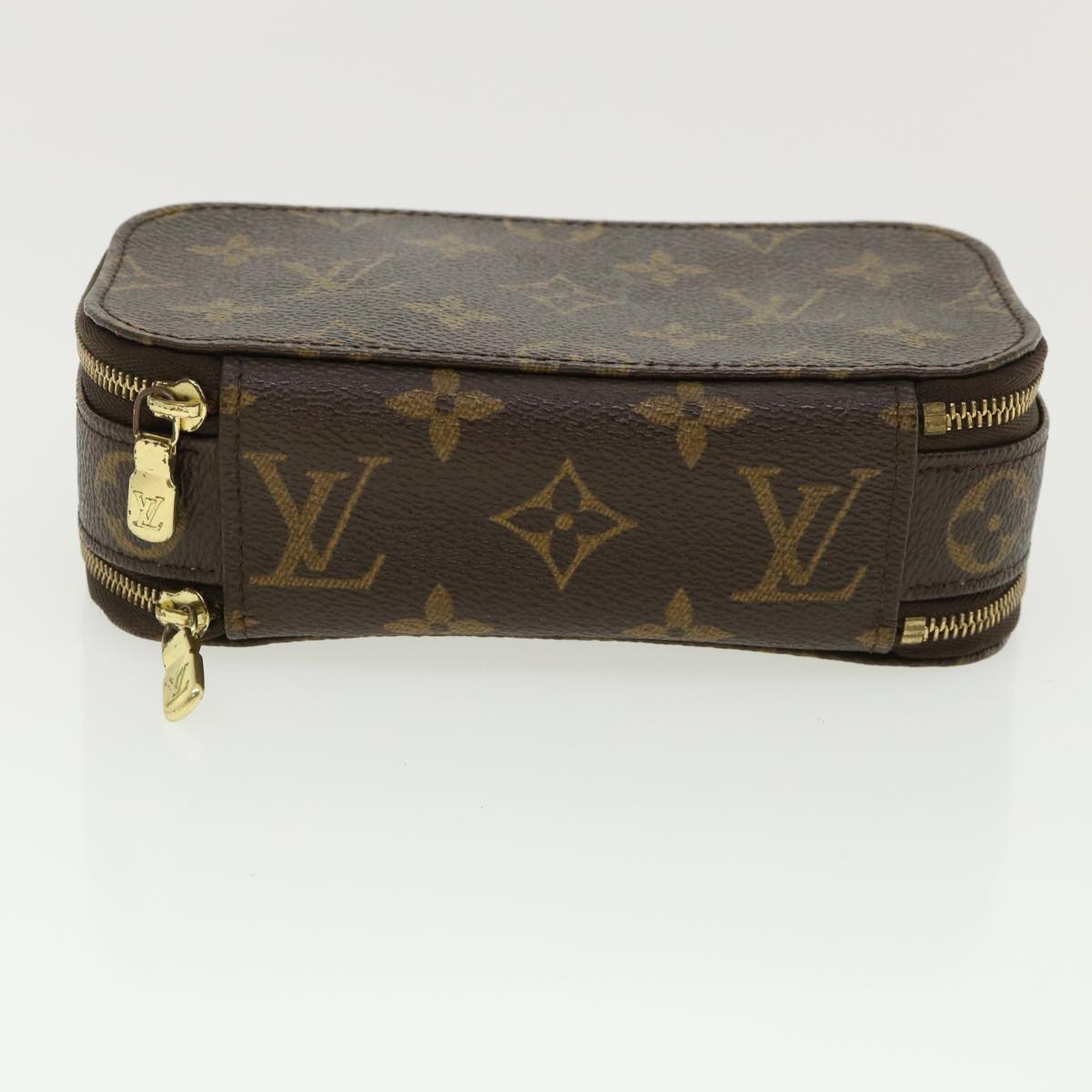 LOUIS VUITTON Monogram Trousse Brush PM Cosmetic Pouch M47510 LV Auth 34898