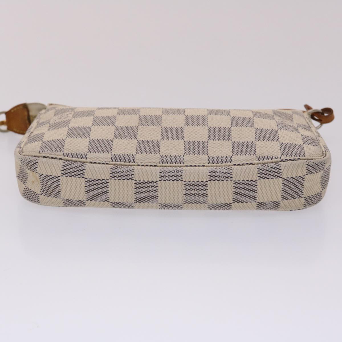 LOUIS VUITTON Damier Azur Pochette Accessoires Pouch N51986 LV Auth ki3123