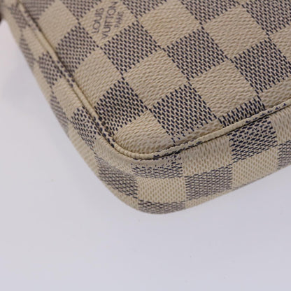 LOUIS VUITTON Damier Azur Pochette Accessoires Pouch N51986 LV Auth ki3123