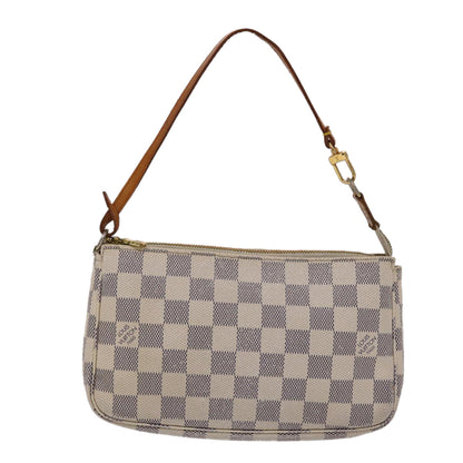 LOUIS VUITTON Damier Azur Pochette Accessoires Pouch N51986 LV Auth ki3123