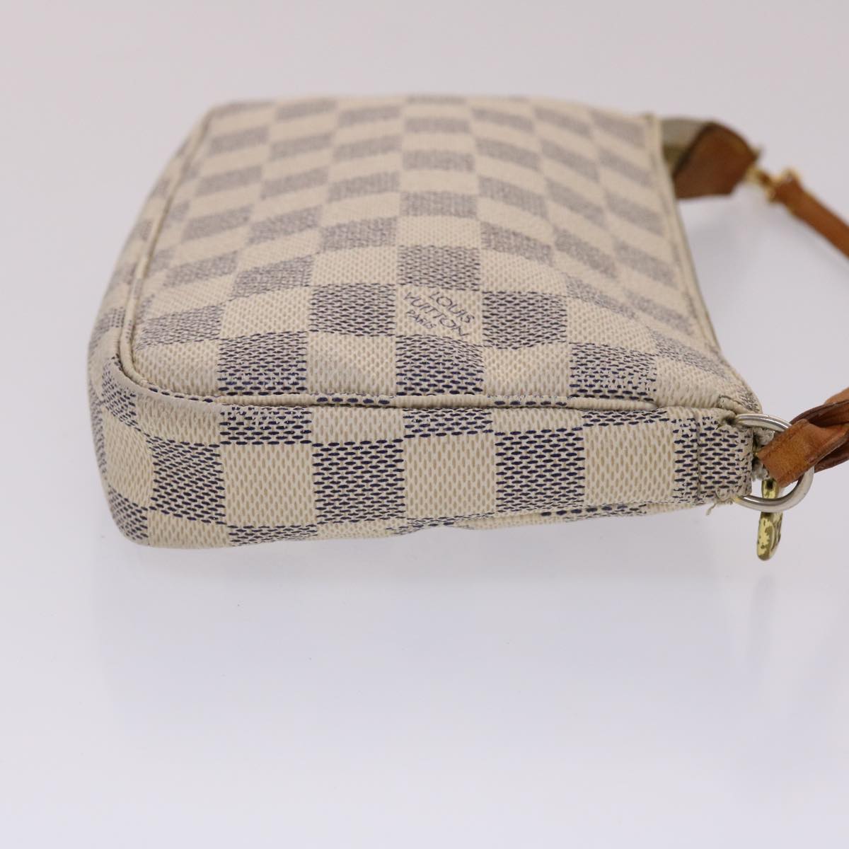 LOUIS VUITTON Damier Azur Pochette Accessoires Pouch N51986 LV Auth ki3123