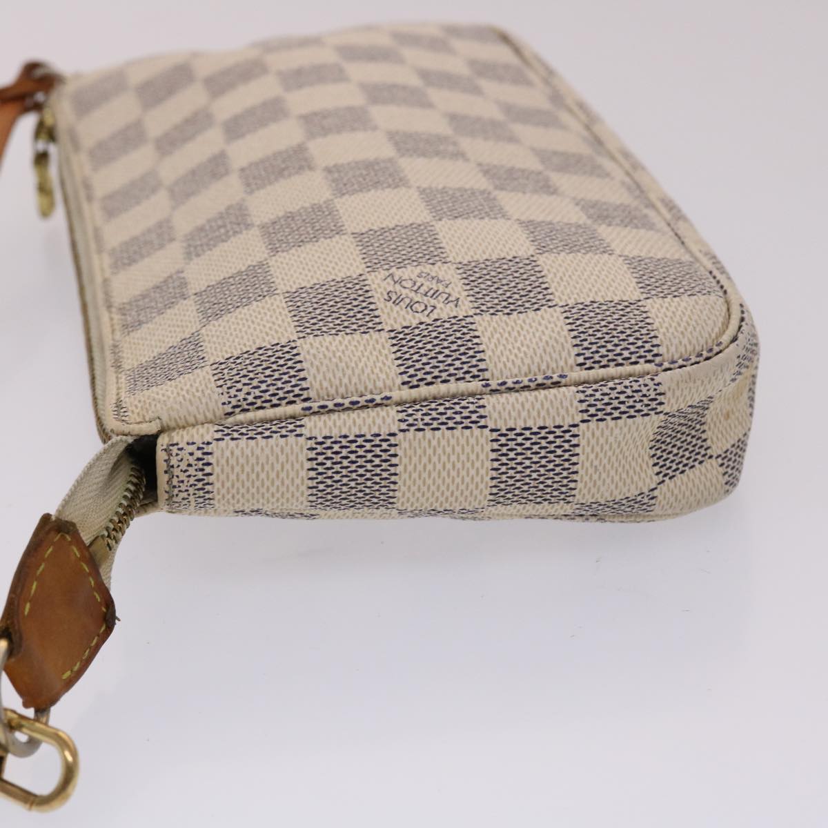 LOUIS VUITTON Damier Azur Pochette Accessoires Pouch N51986 LV Auth ki3123