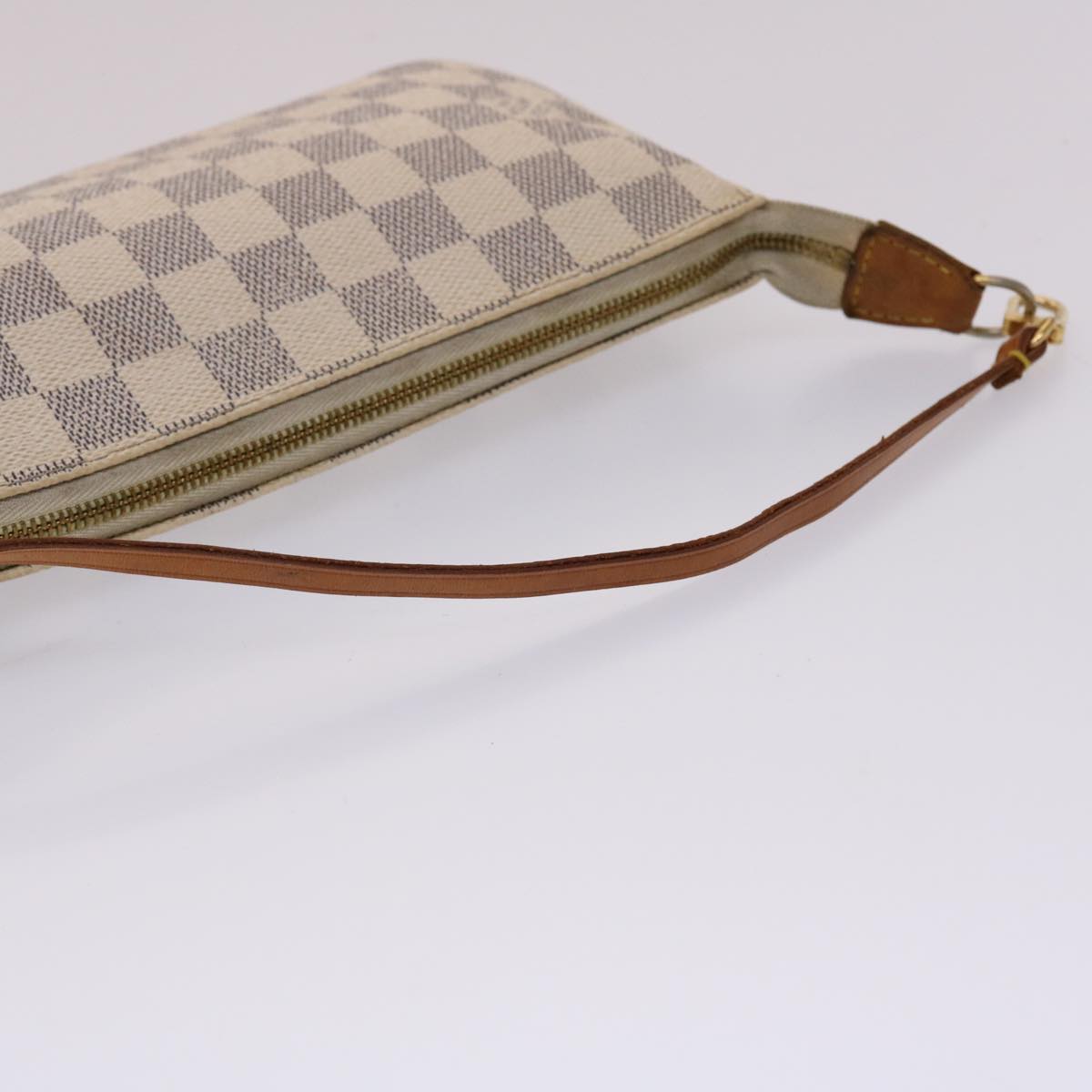 LOUIS VUITTON Damier Azur Pochette Accessoires Pouch N51986 LV Auth ki3123