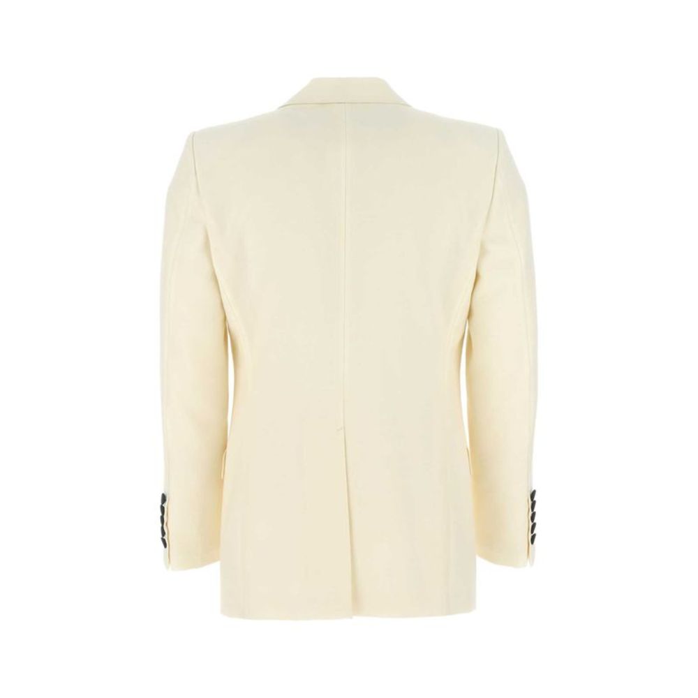 Gucci Men Ivory Wool Blend Blazer