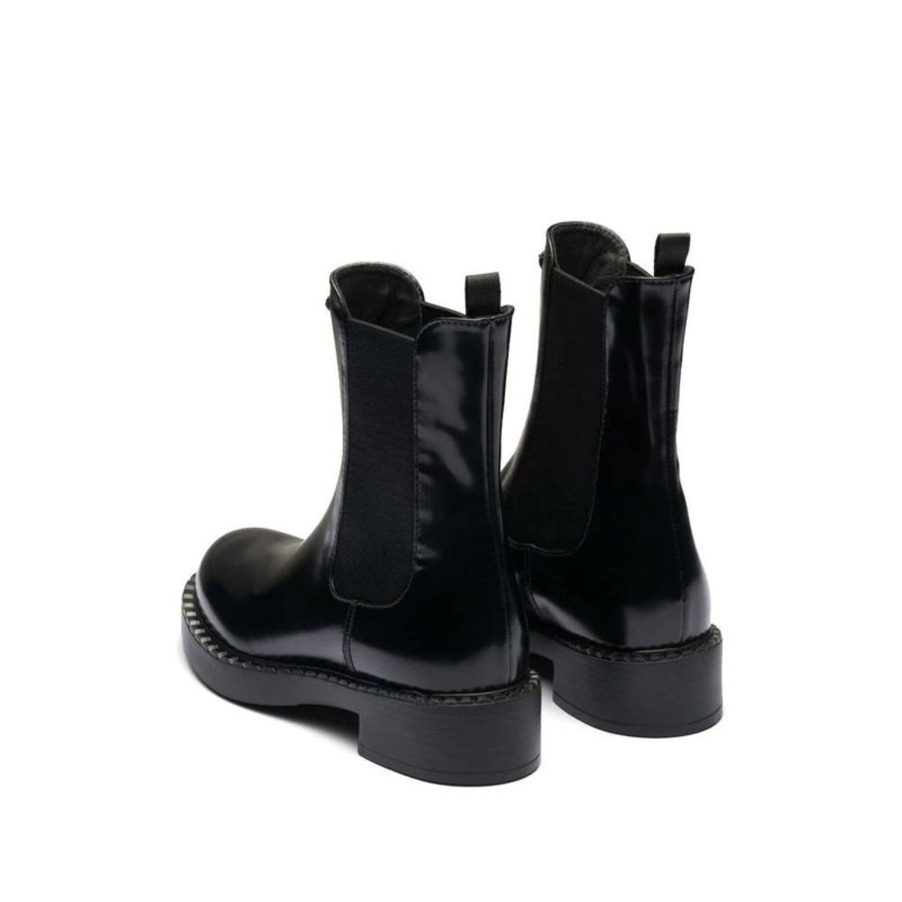 Prada Women Brushed Leather Booties