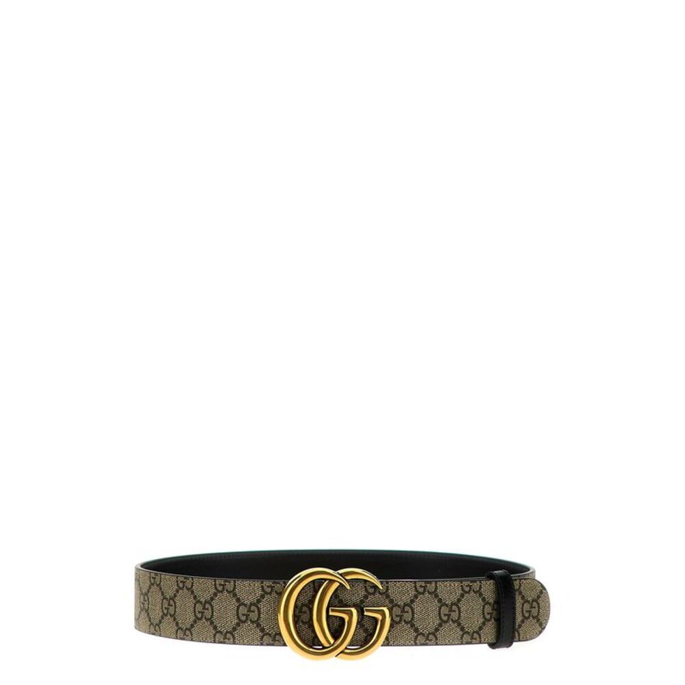 Gucci Women Gg Supreme Reversible Belt