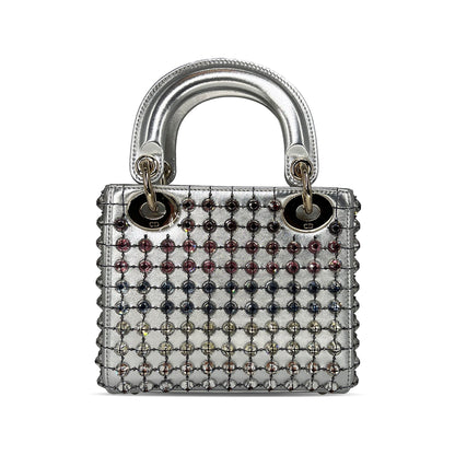 Mini Silver Lady Dior bag