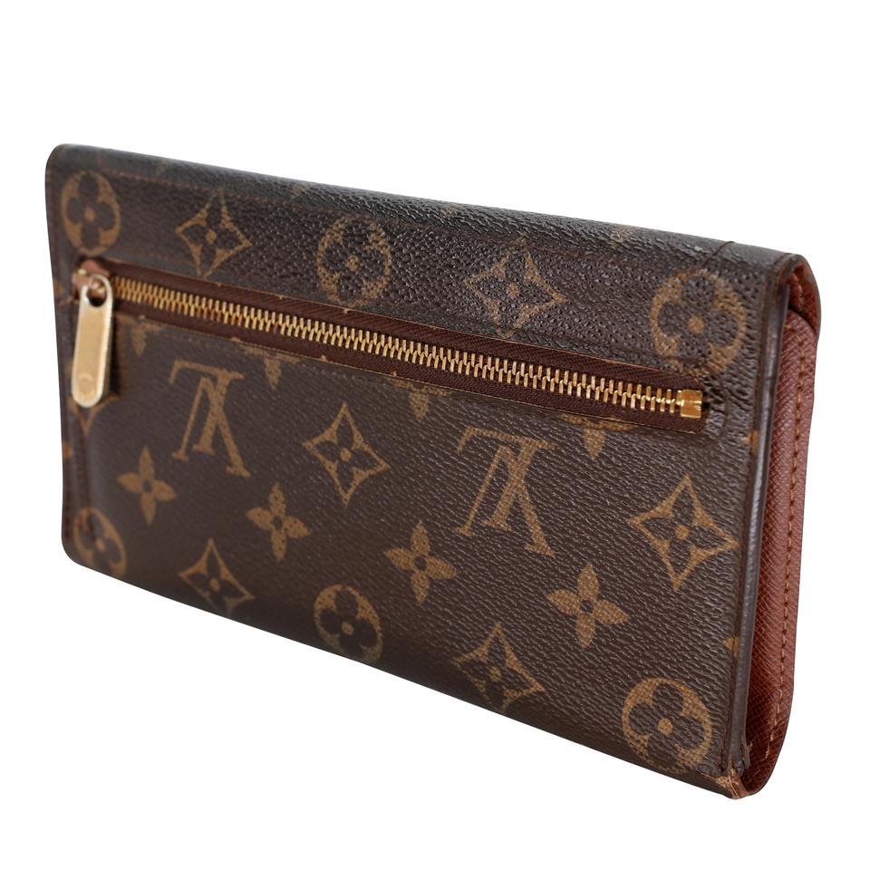 Louis Vuitton Monogram Coated Canvas GM Eugenie Wallet LV-W0209N-0010