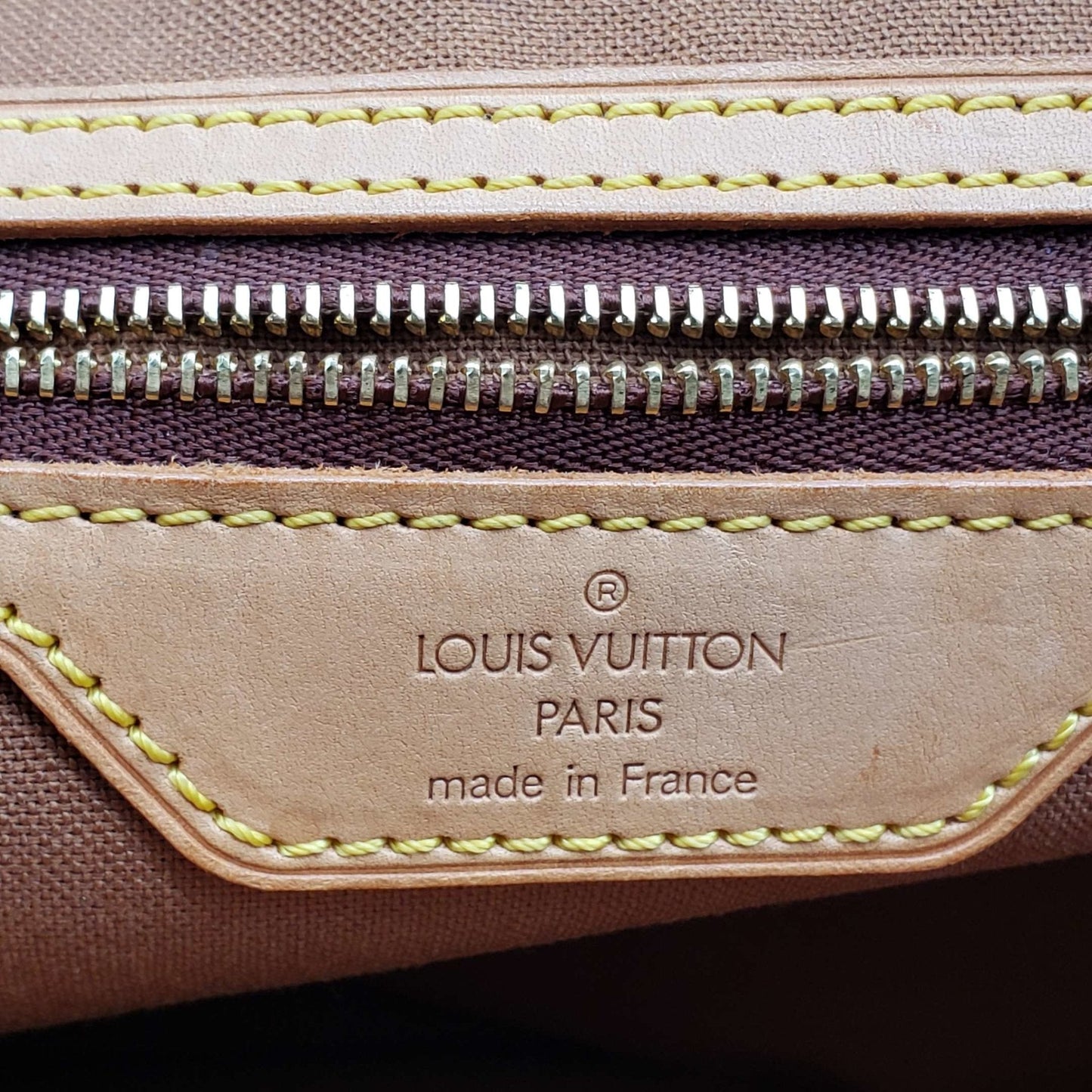 Louis Vuitton Cabas Mezzo Browns Monogram Tote Bag