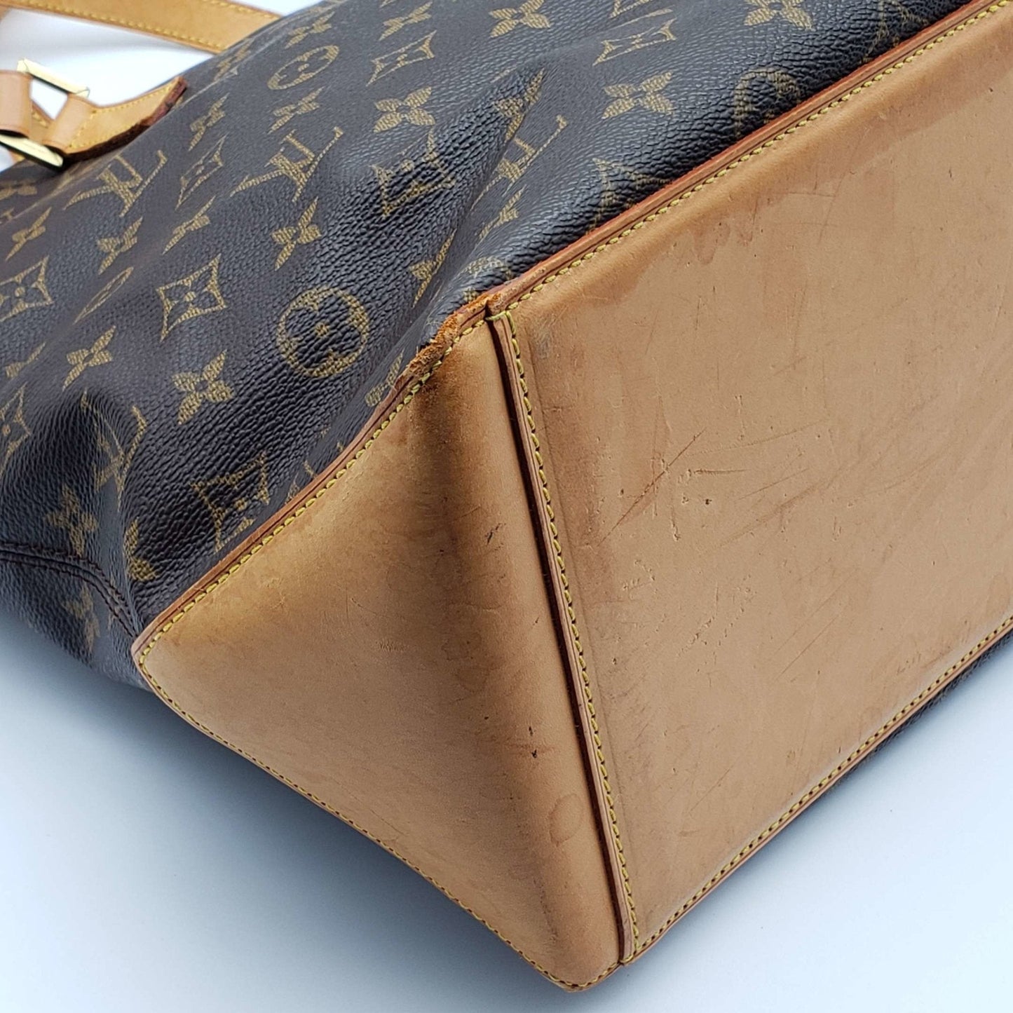 Louis Vuitton Cabas Mezzo Browns Monogram Tote Bag