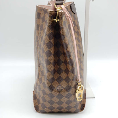 Louis Vuitton Caissa Hobo Rose Ballerine Damier Shoulder Bag