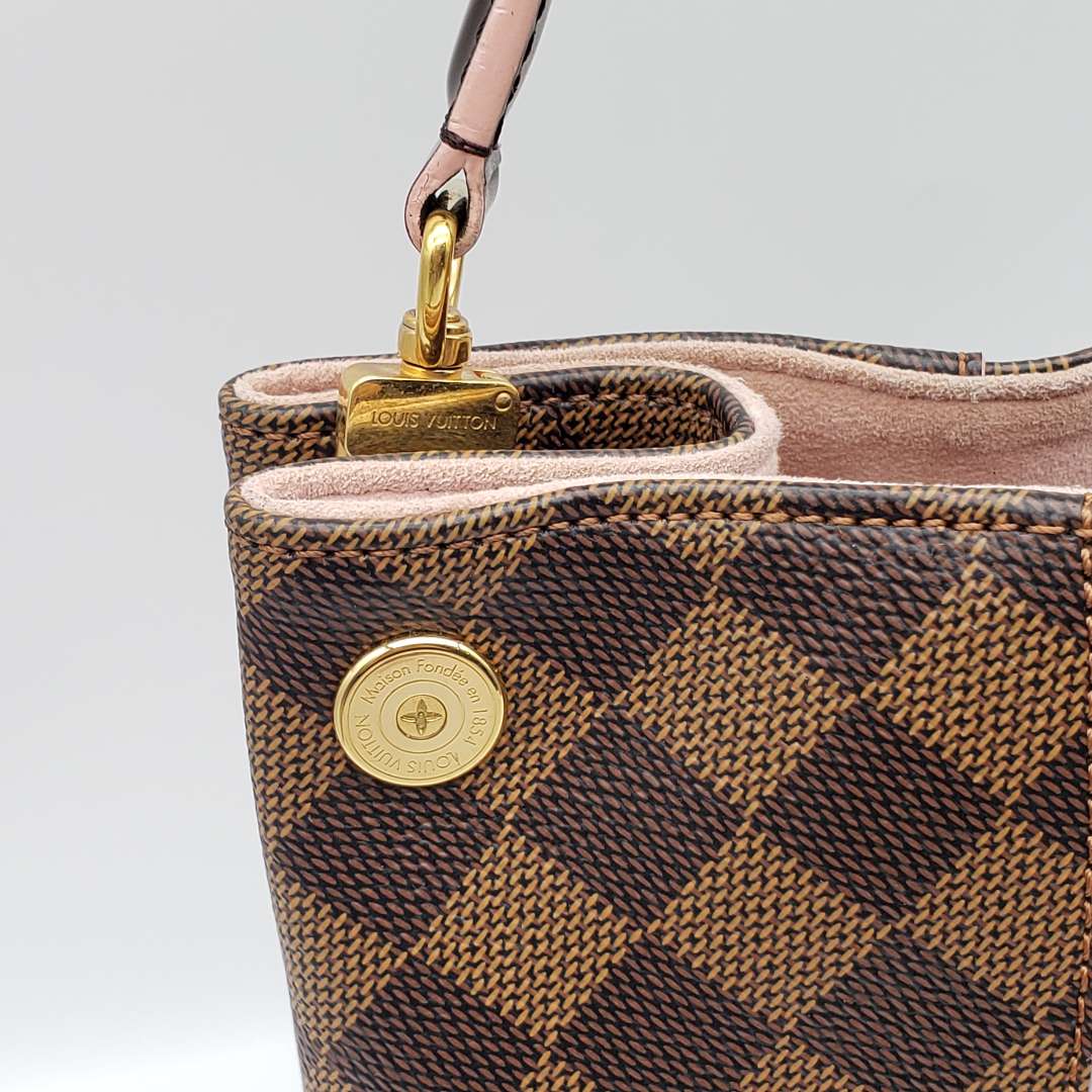 Louis Vuitton Caissa Hobo Rose Ballerine Damier Shoulder Bag