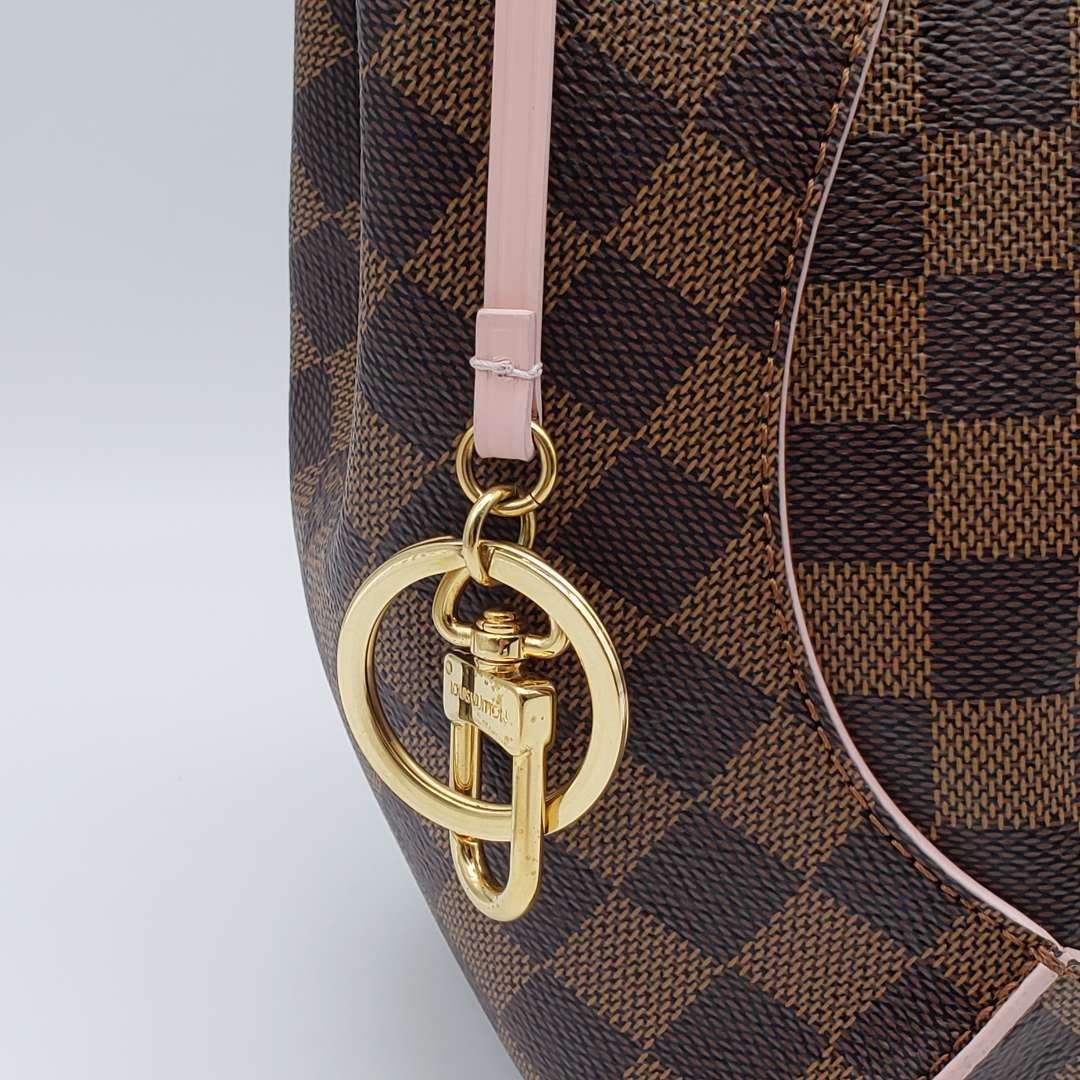 Louis Vuitton Caissa Hobo Rose Ballerine Damier Shoulder Bag