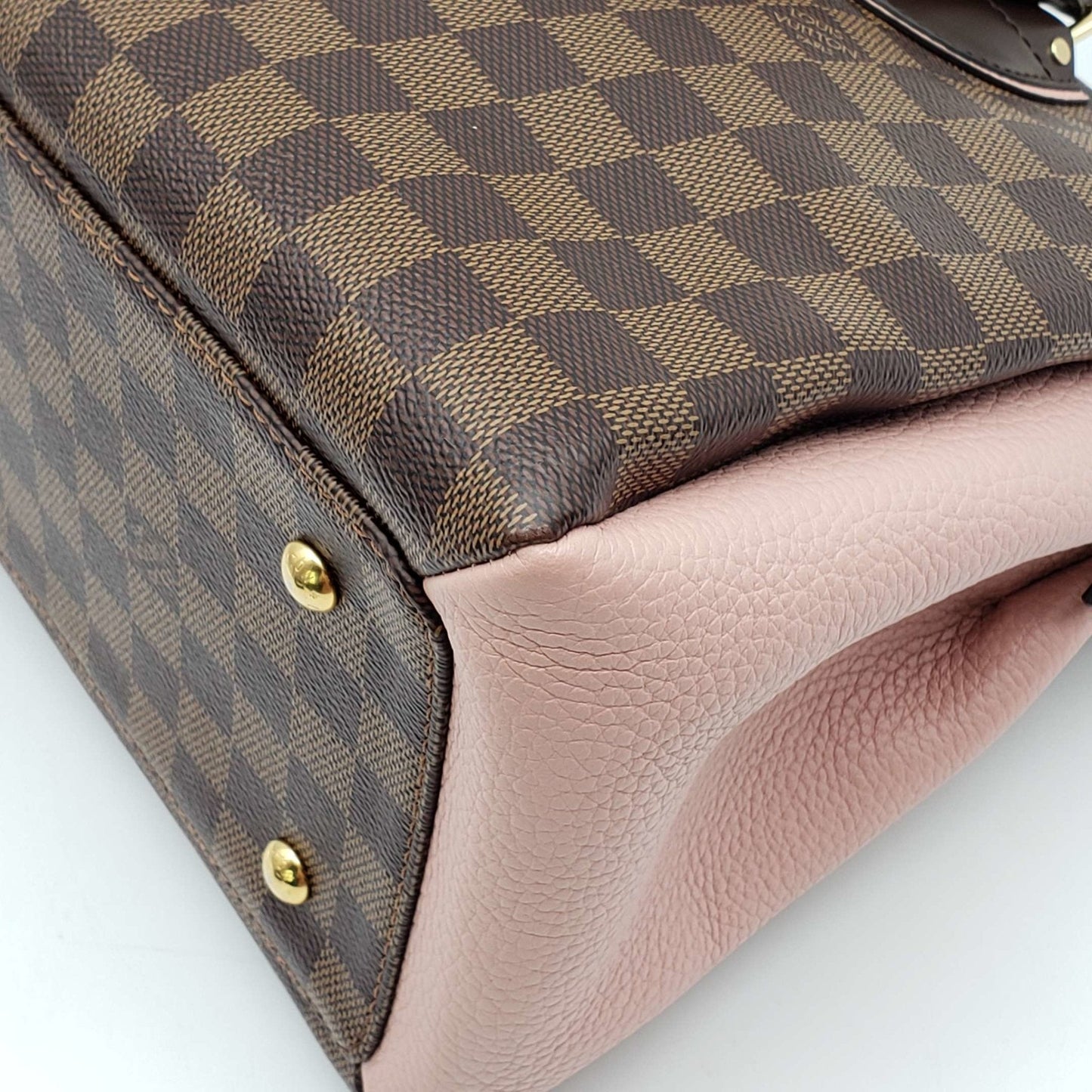 Louis Vuitton Cuir Taurillon Damier Ebene Normandy Magnolia