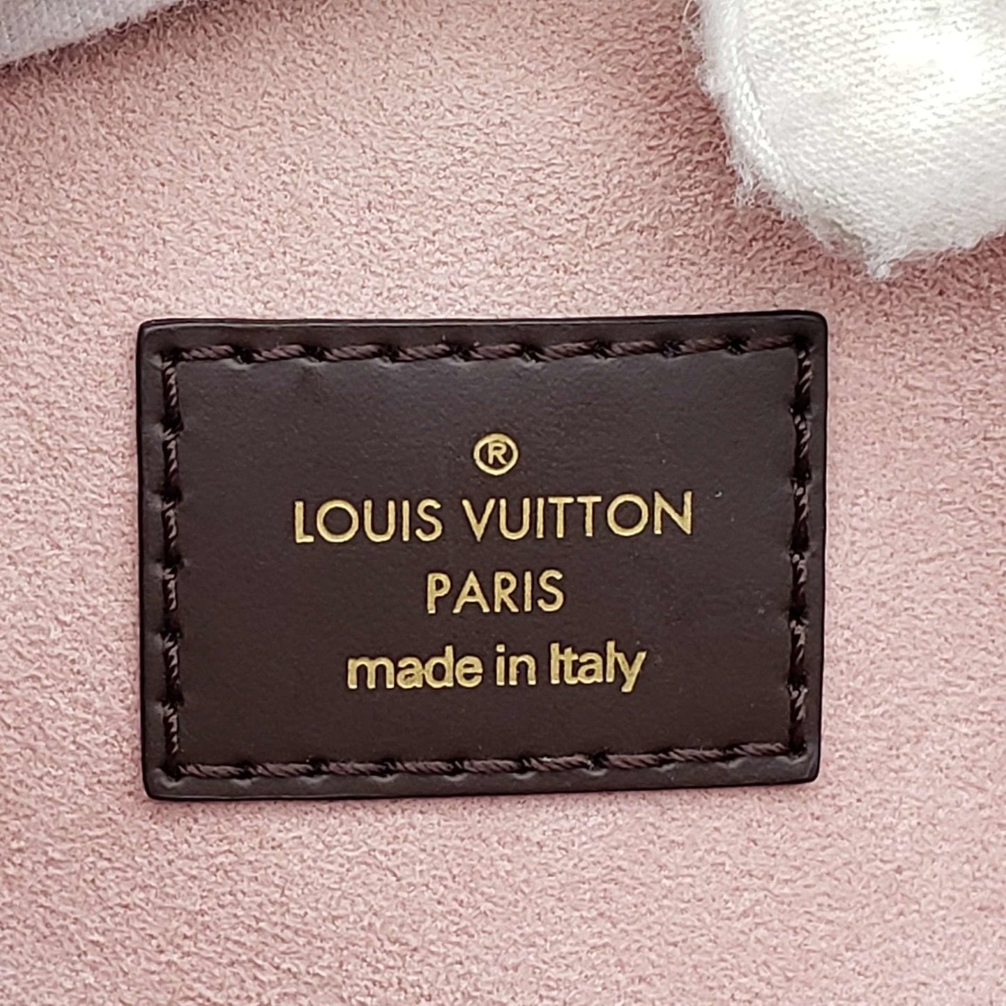 Louis Vuitton Cuir Taurillon Damier Ebene Normandy Magnolia