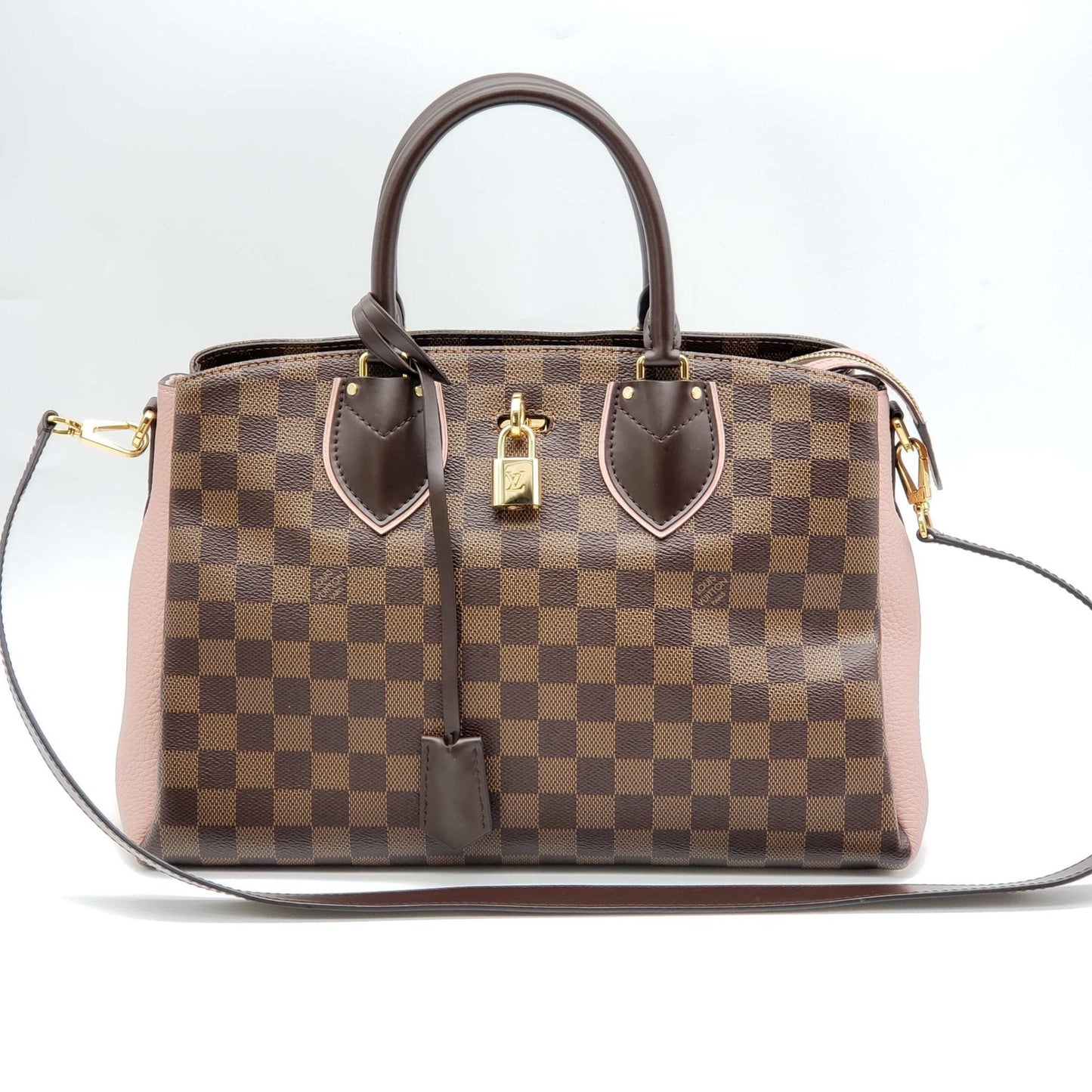 Louis Vuitton Cuir Taurillon Damier Ebene Normandy Magnolia