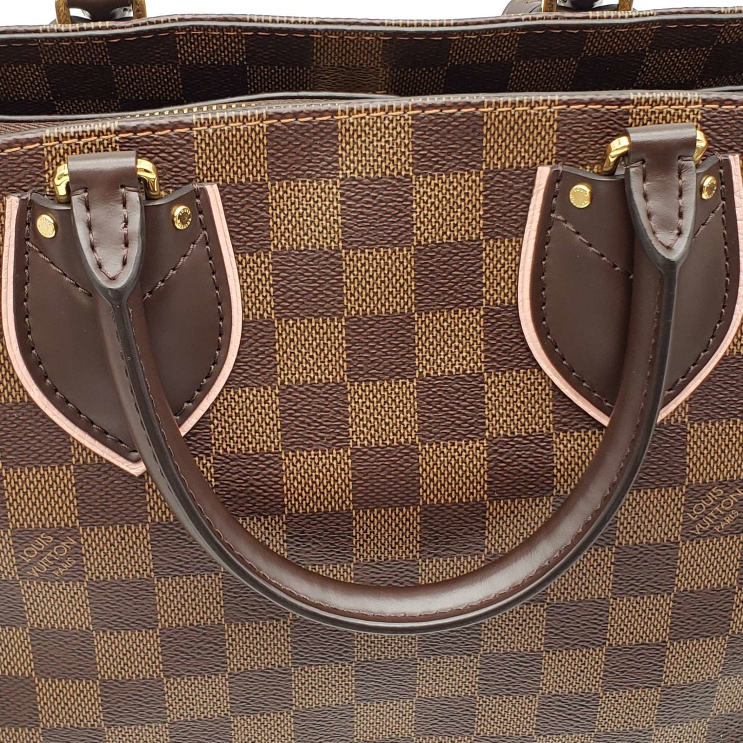 Louis Vuitton Cuir Taurillon Damier Ebene Normandy Magnolia