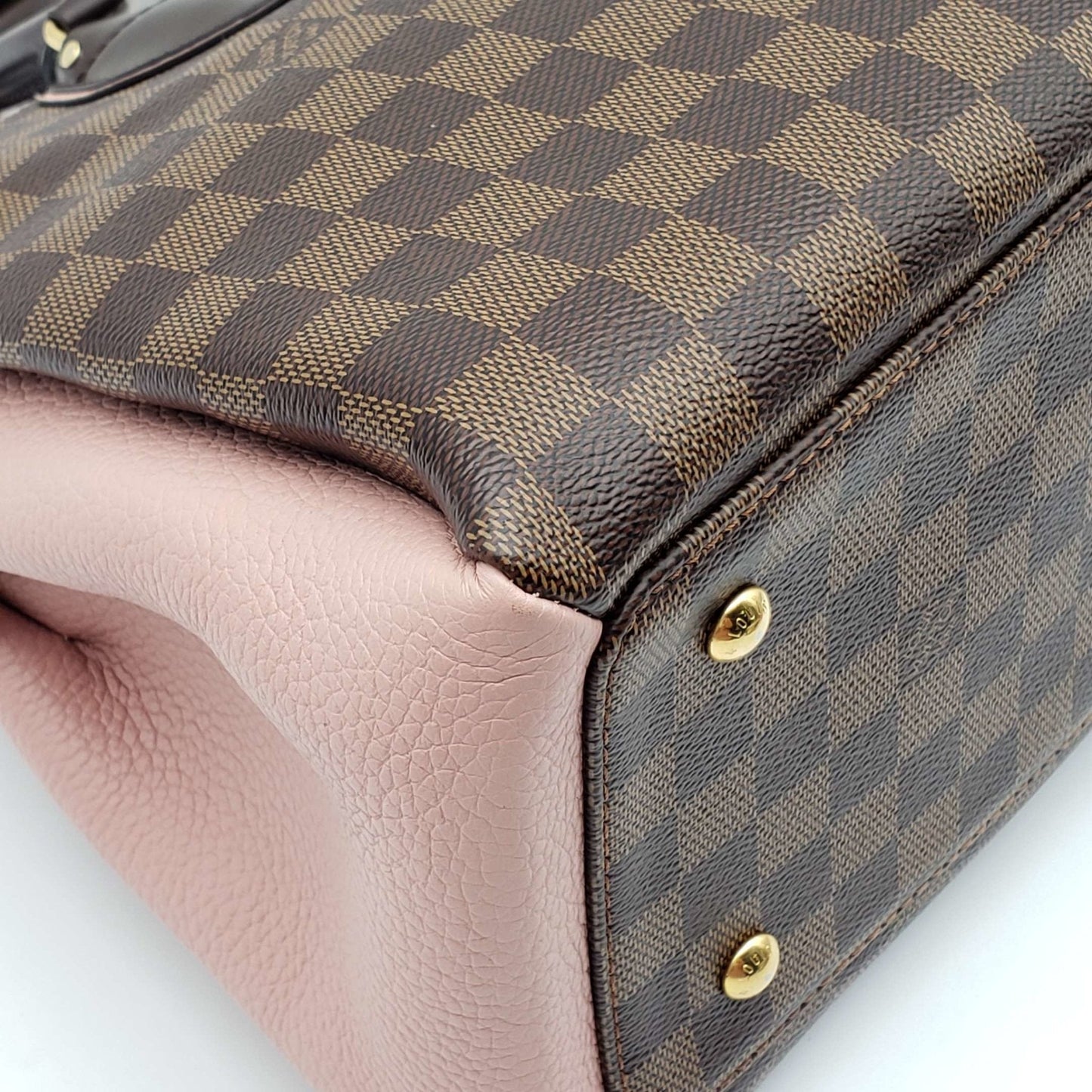 Louis Vuitton Cuir Taurillon Damier Ebene Normandy Magnolia