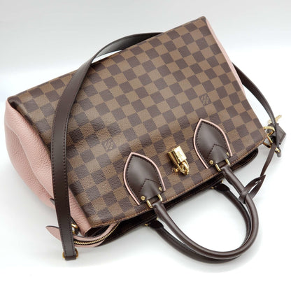 Louis Vuitton Cuir Taurillon Damier Ebene Normandy Magnolia