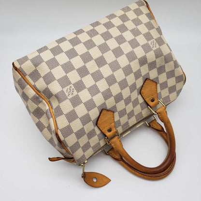 Louis Vuitton Damier Azur Speedy 25 Hand Bag