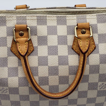 Louis Vuitton Damier Azur Speedy 25 Hand Bag