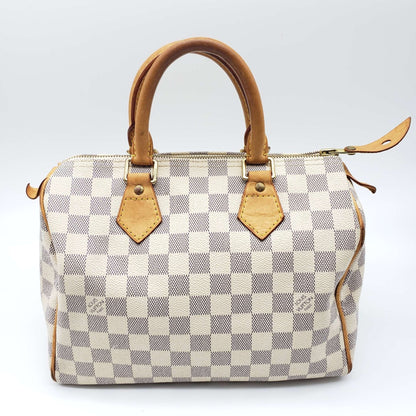 Louis Vuitton Damier Azur Speedy 25 Hand Bag