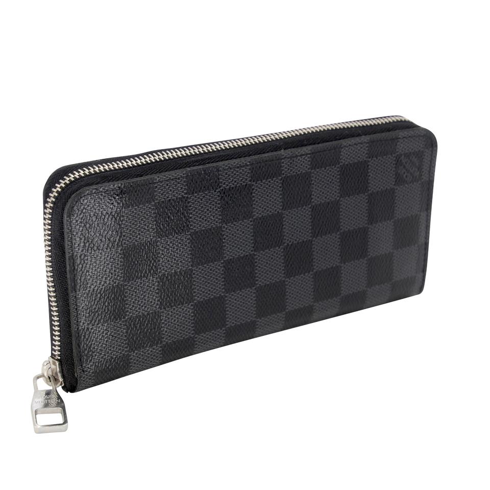 Louis Vuitton Zip Around Damier GM Graphite Coated Canvas Wallet LV-0729N-0002