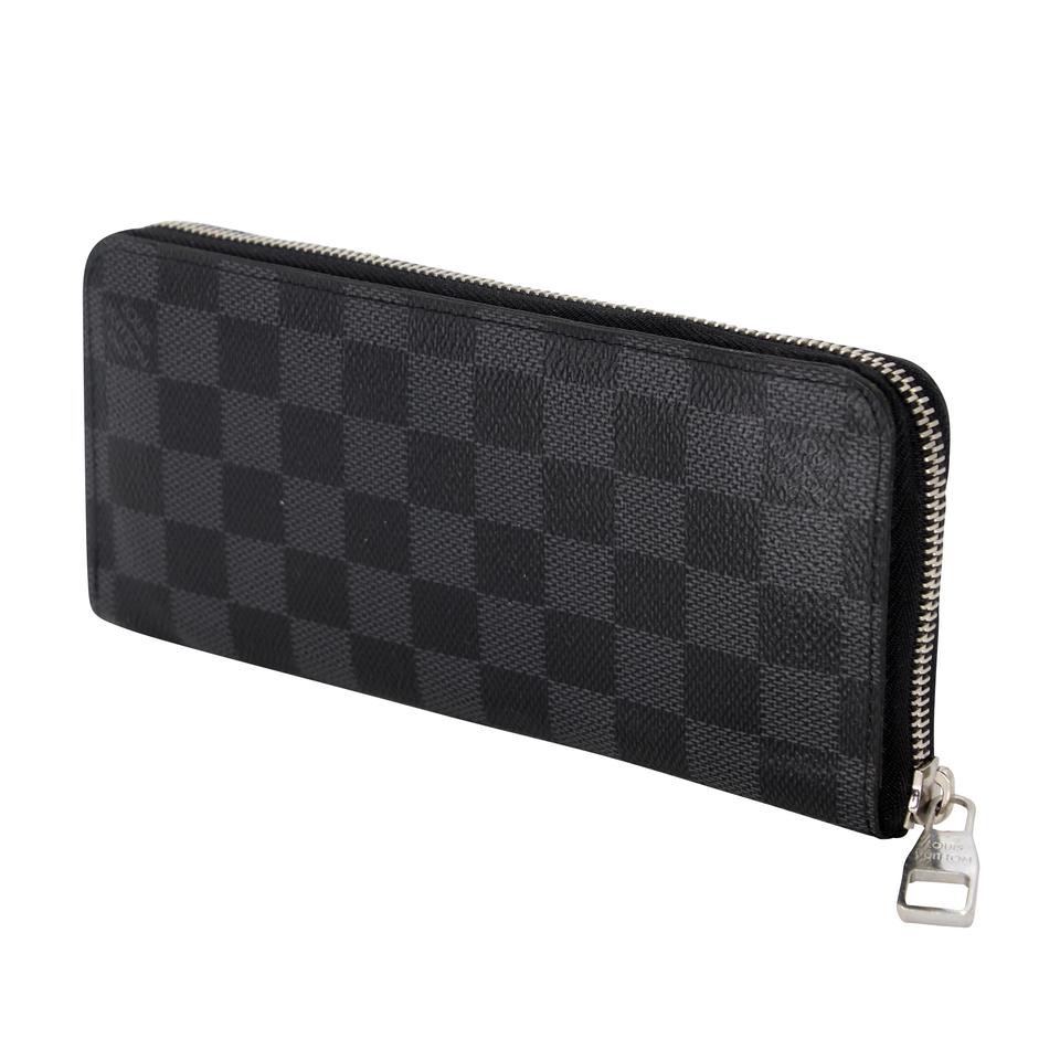 Louis Vuitton Zip Around Damier GM Graphite Coated Canvas Wallet LV-0729N-0002