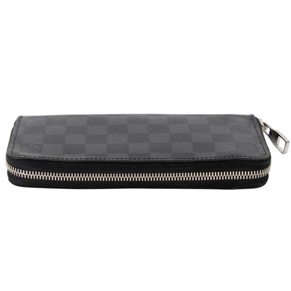 Louis Vuitton Zip Around Damier GM Graphite Coated Canvas Wallet LV-0729N-0002