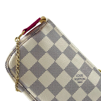 Louis Vuitton Damien Alma Hollywood pochette chain wallet fuschia