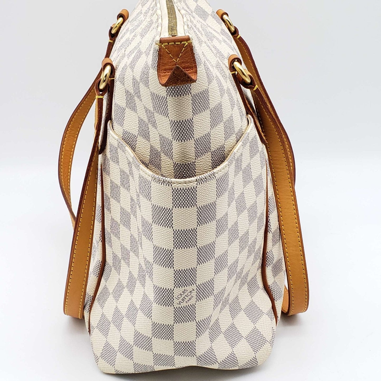 Louis Vuitton Totally MM Damier Azur Shoulder Bag